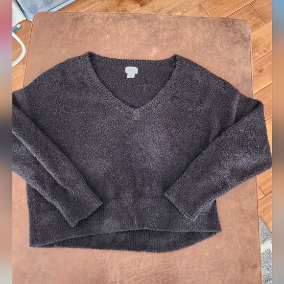 stars above Sweaters - Stars Above V-Neck Cropped Sweater